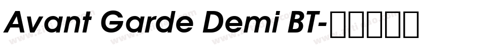 Avant Garde Demi BT字体转换